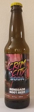 Crim City Soda Renegade Root Beer Bottle